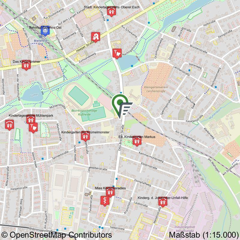 Lagekarte — Garage in Bielefeld, 33607
