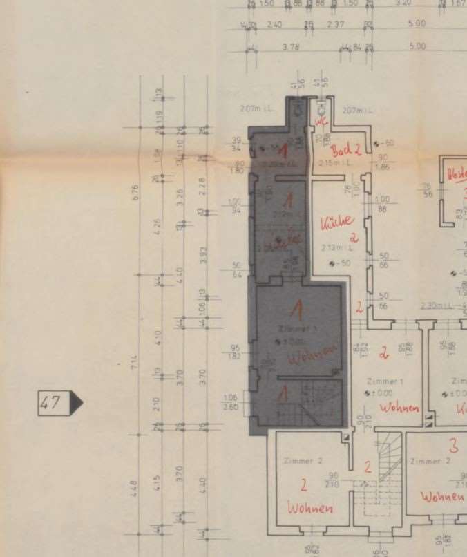 Grundriss — Eigentumswohnung Prinz-Regent-Straße 47, 47, Duisburg