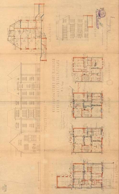 Grundriss — Mehrfamilienhaus Elsa-Brandström-Str. 13, Duisburg