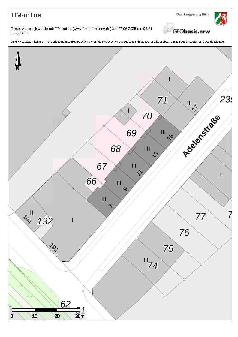 Lageplan — Mehrfamilienhaus Adelenstr. 9, Duisburg