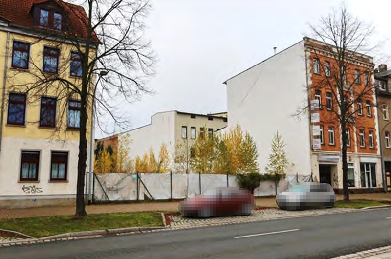 Außenansicht vorne — Unbebautes Grundstück in Zeitz, Schützenstraße 20