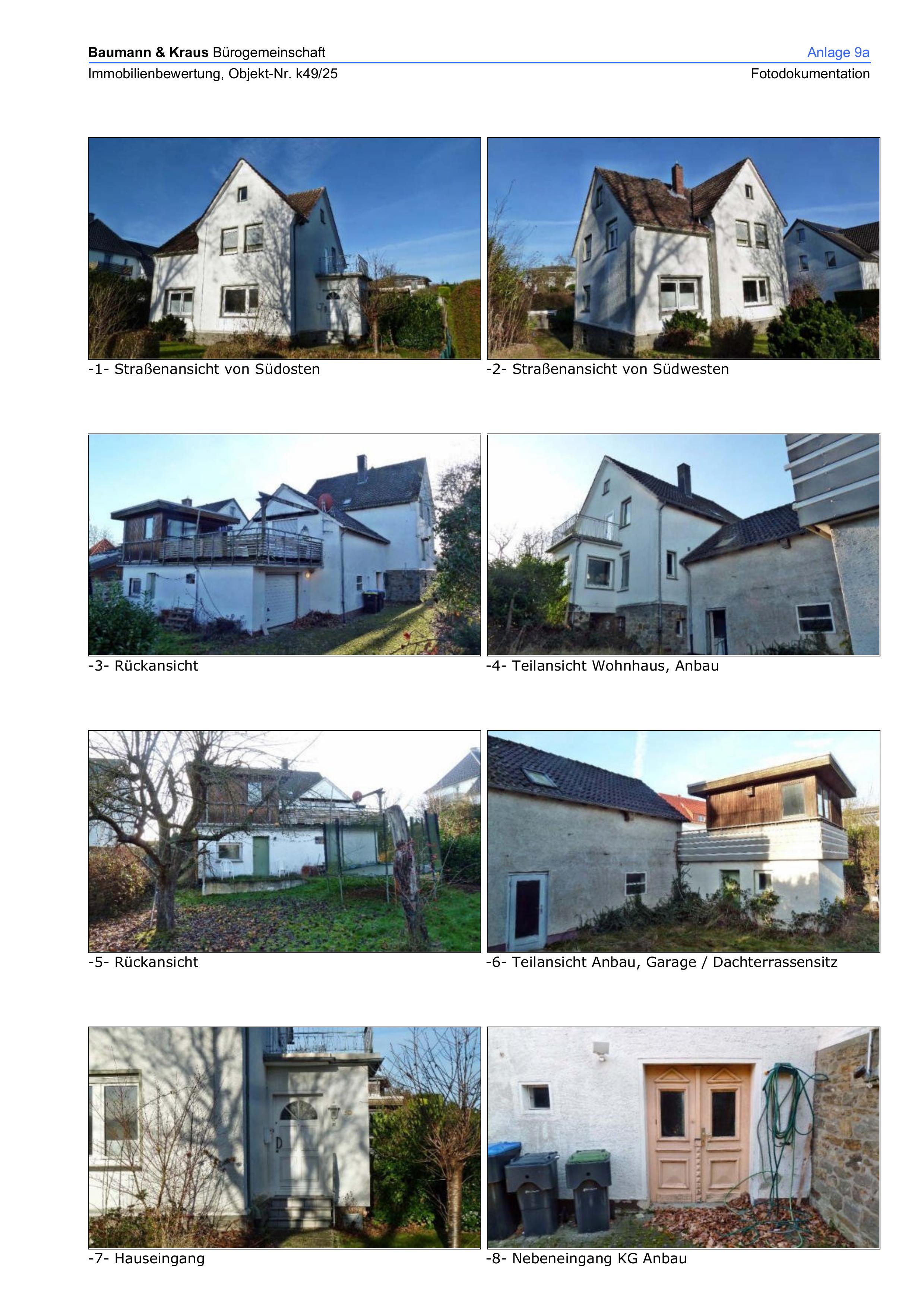 Außenansicht vorne — Einfamilienhaus in Blomberg, Meinberger Straße 10
