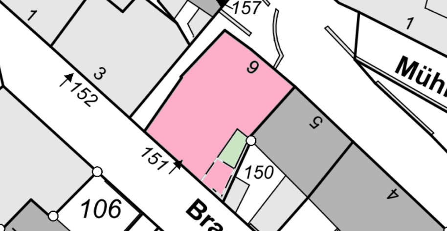 Flurkarte — Mehrfamilienhaus in Sulzbach-Rosenberg Tag Ortstermin, 92237