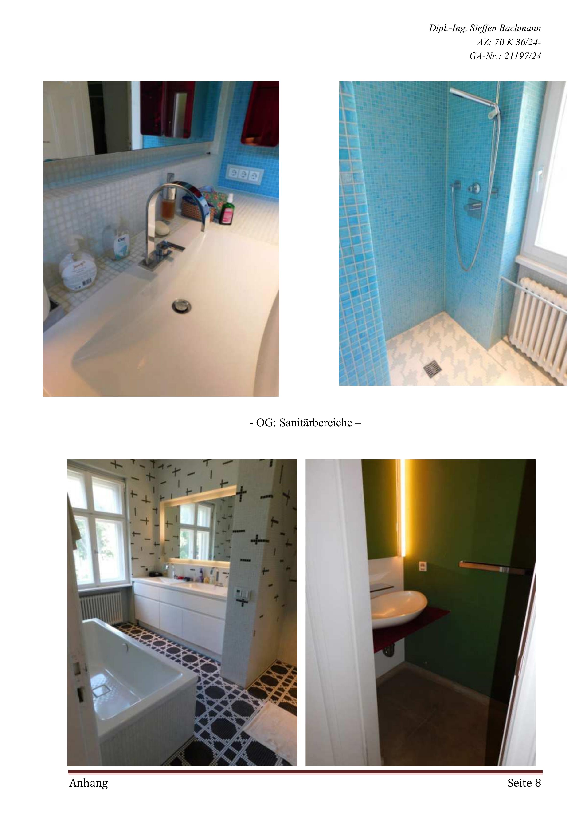 Bad/Sanitär — Einfamilienhaus in Berlin-Wilmersdorf Wertermittlungs-, Johannisberger Straße 26