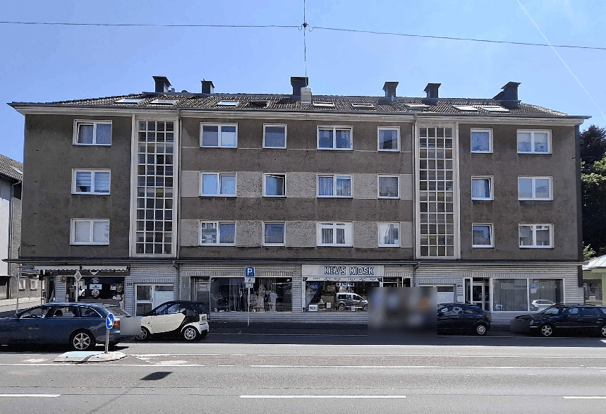 Außenansicht vorne — Gewerbeeinheit (z.B. Laden, Büro) in Langenfeld, Lärchenweg 44