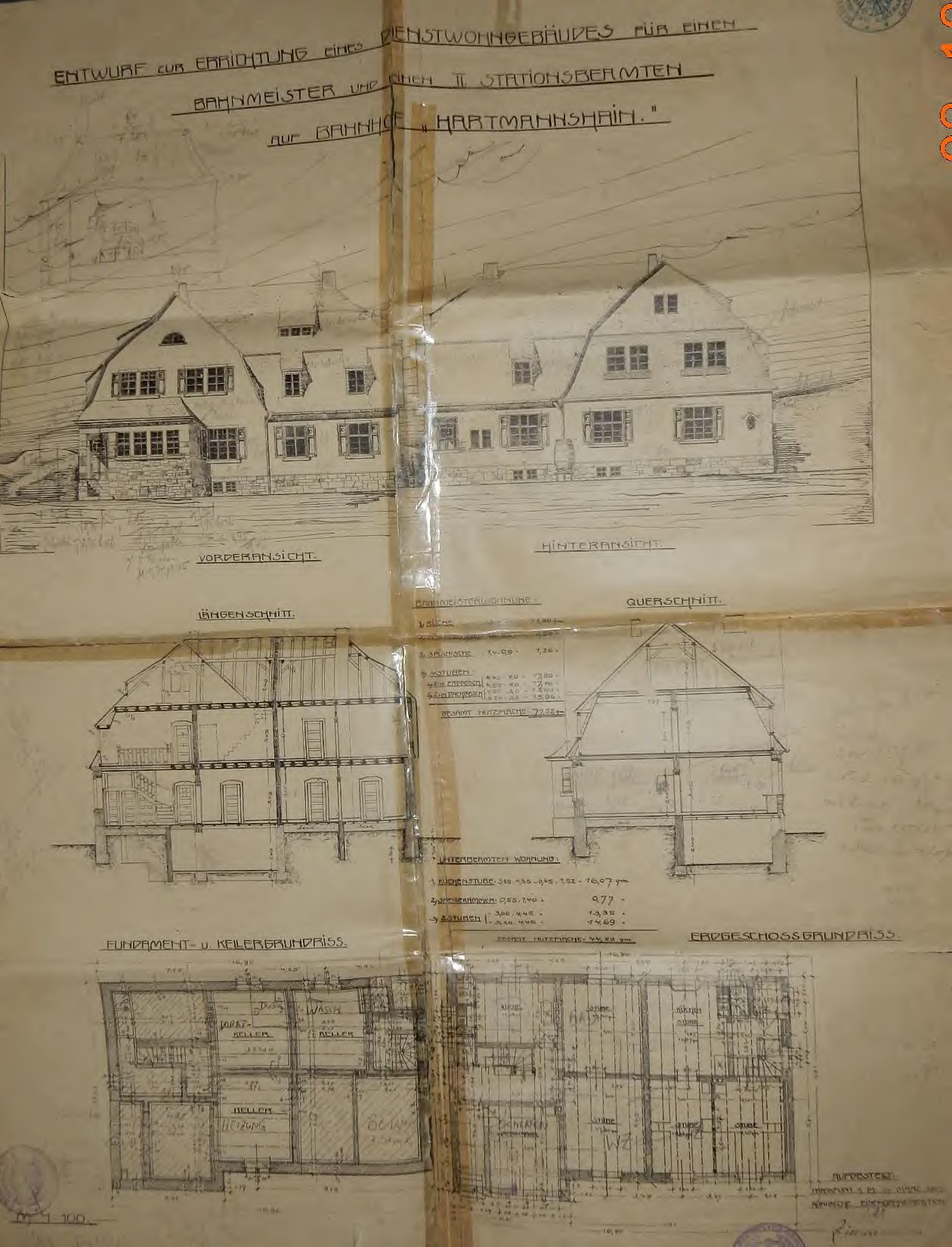Ansichtszeichnung — Einfamilienhaus Lauterbacher Straße 7, Grebenhain