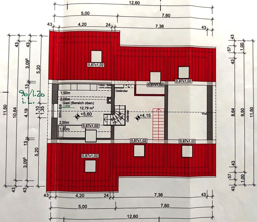 Grundriss — Zweifamilienhaus Am Schachtsiek 2, Herford