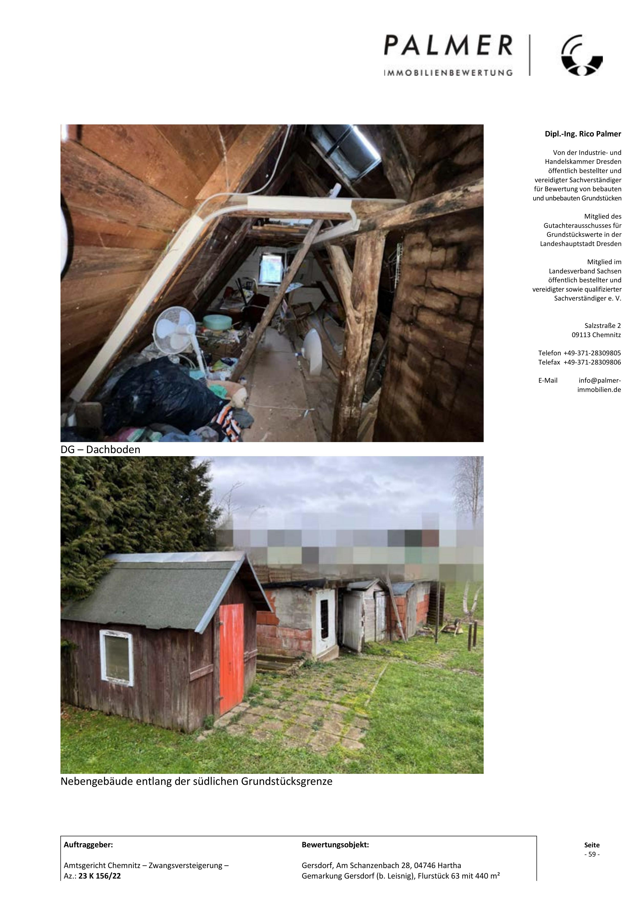 Dachboden — Einfamilienhaus in Hartha nicht erstellt, Am Schanzenbach 28