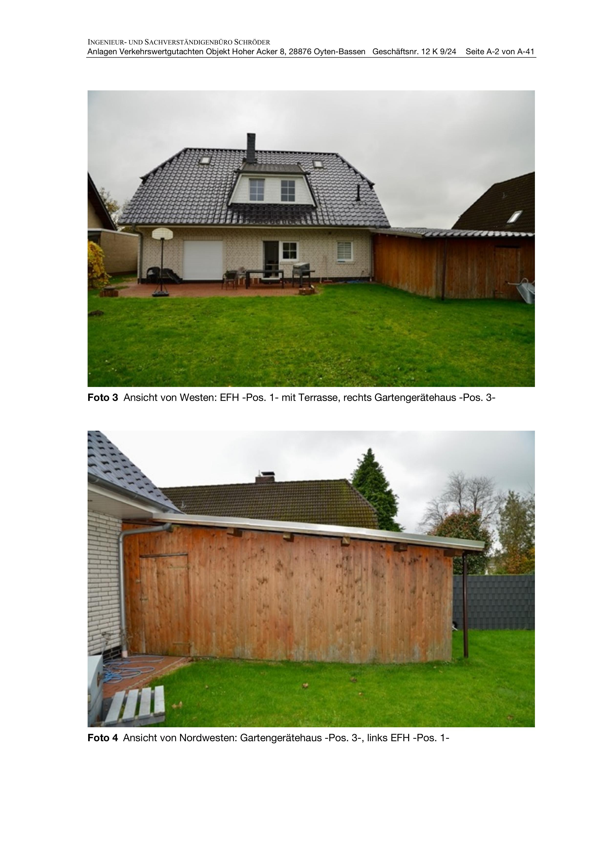 Garten — Einfamilienhaus in Achim Geschäftsnummer