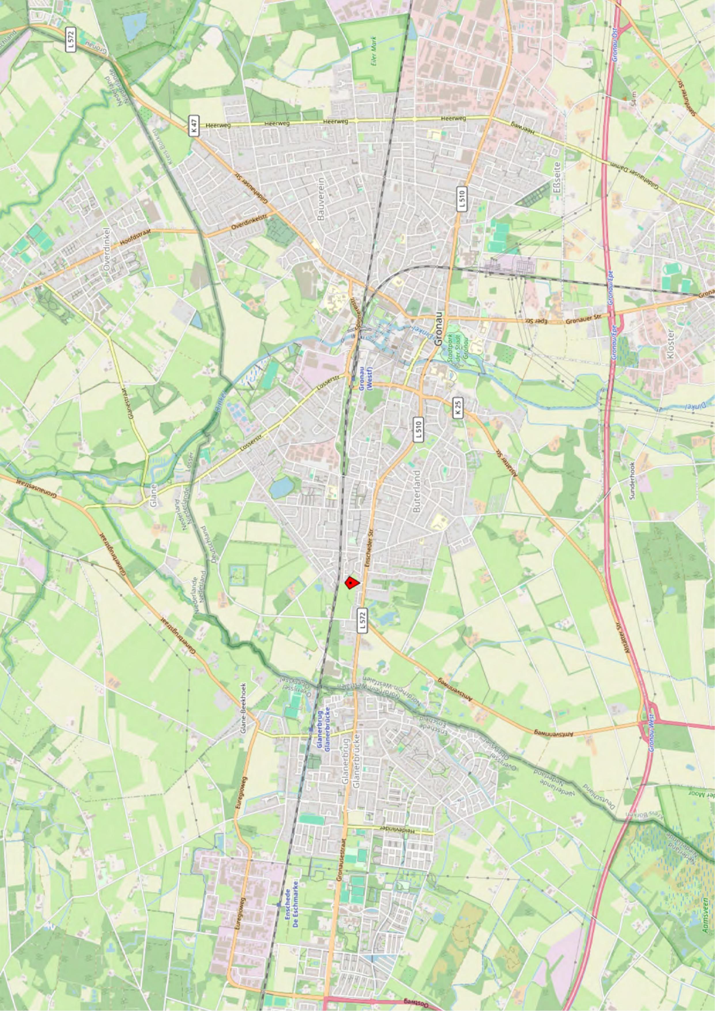 Lagekarte — Einfamilienhaus in Gronau Für ein, 48599