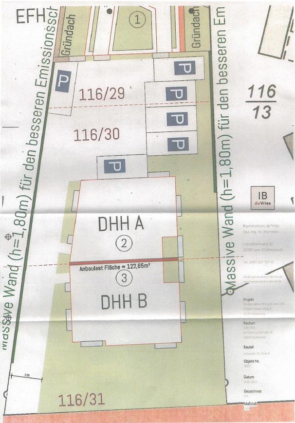 Lageplan — Unbebautes Grundstück Drögen-Hasen-Weg 8, Oldenburg