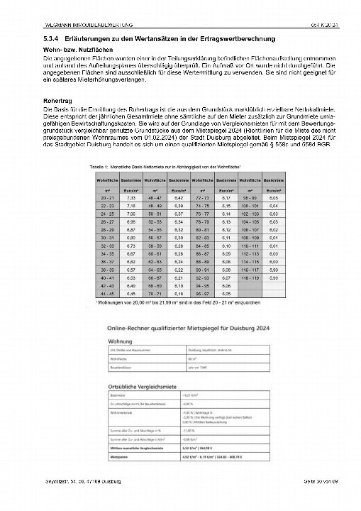 Textseite — Eigentumswohnung in Duisburg-Fahrn