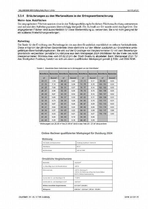 Textseite — Eigentumswohnung in Duisburg-Fahrn