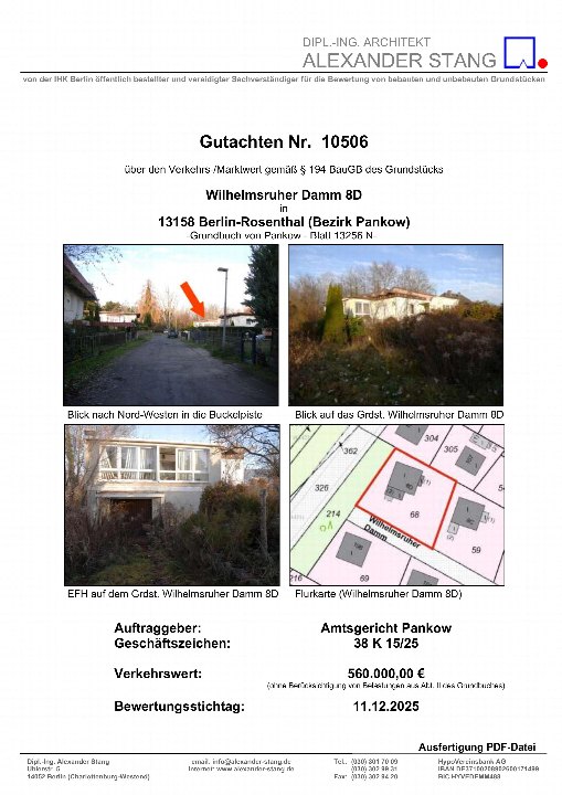 Textseite — Einfamilienhaus in Berlin-Rosenthal