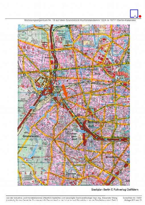 Lagekarte — Eigentumswohnung in Berlin-Halensee, 10711