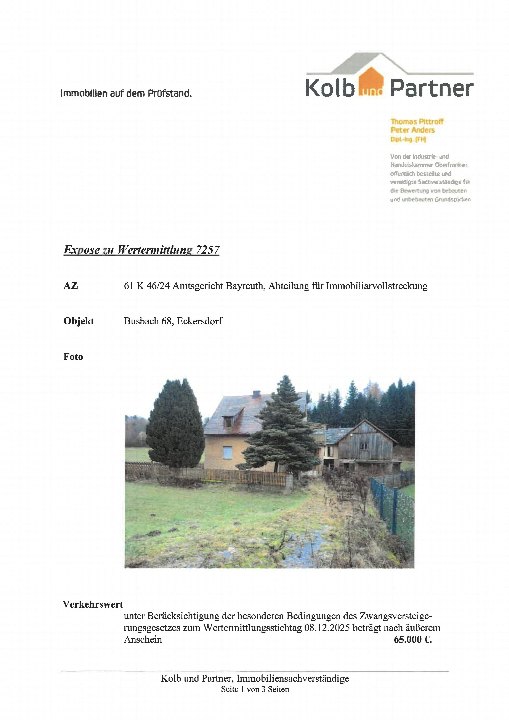 Textseite — Einfamilienhaus in Eckersdorf