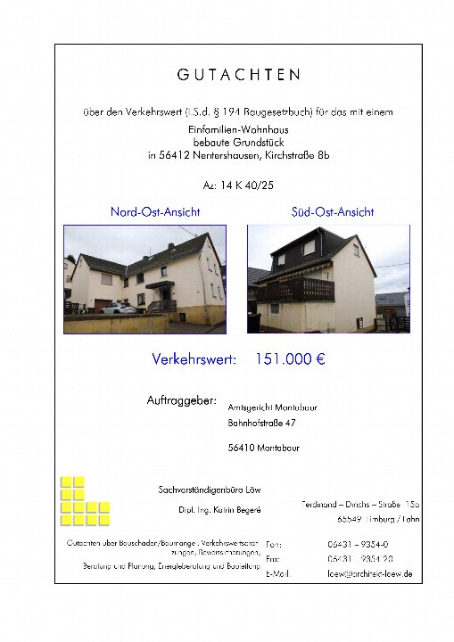 Textseite — Einfamilienhaus in Nentershausen