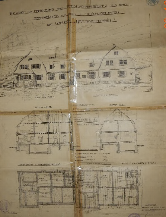 Ansichtszeichnung — Einfamilienhaus Lauterbacher Straße 7, Grebenhain