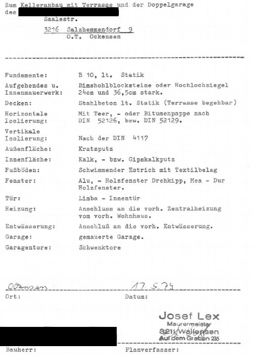 Textseite — Einfamilienhaus in Lamspringe