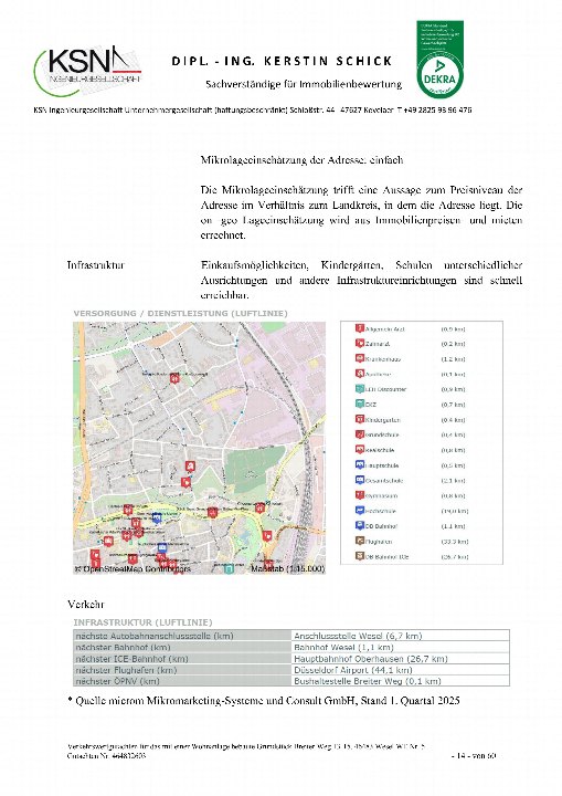Textseite — Eigentumswohnung in Wesel