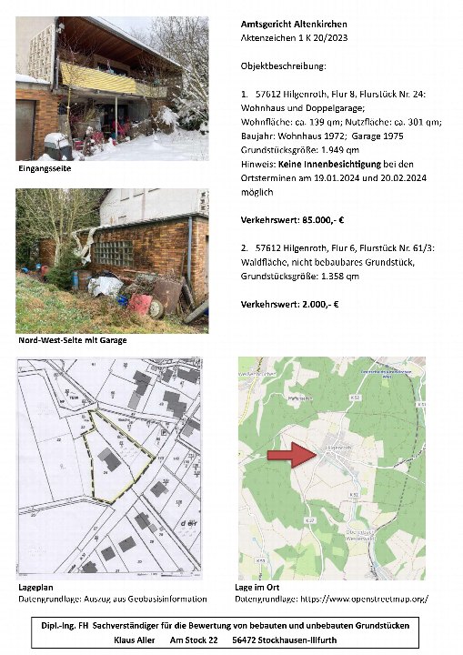 Textseite — Einfamilienhaus in Stockhausen-IlIfurth