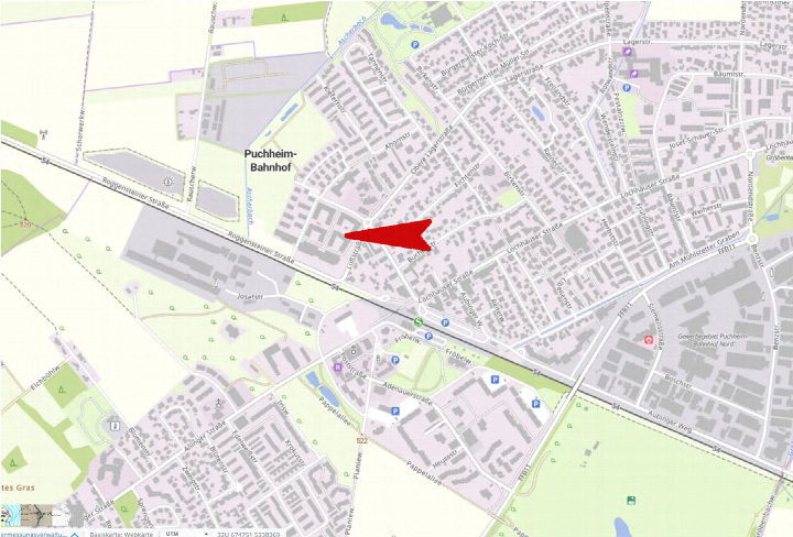 Lagekarte — Kfz-Stellplatz in Puchheim-Bahnhof Bezugnahme, 82178