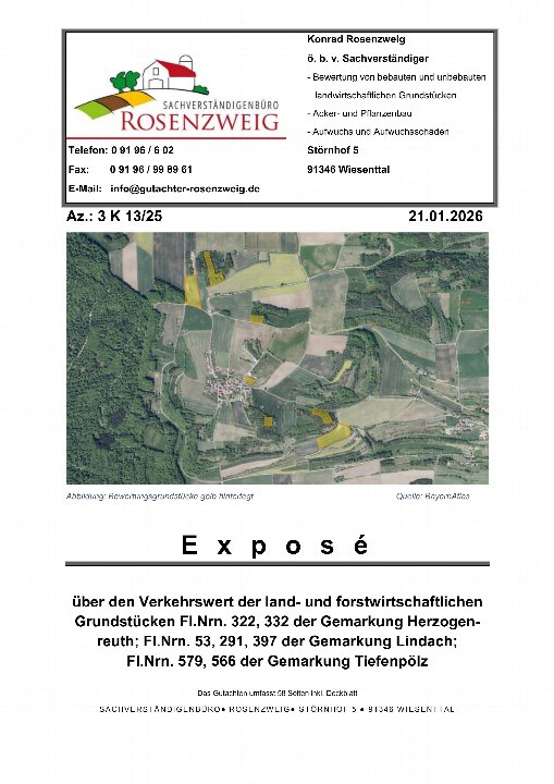 Textseite — Land- und forstwirtschaftlich genutztes Grundstück in Herzogenreuth