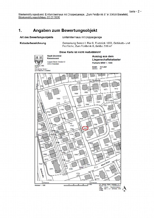 Textseite — Einfamilienhaus in Bielefeld