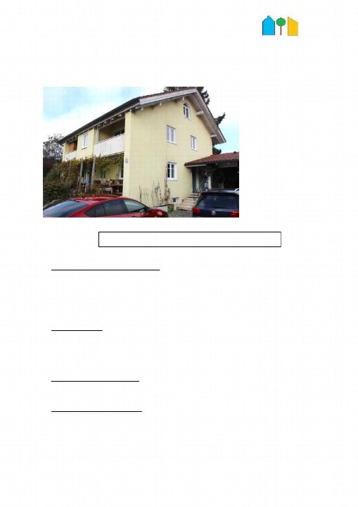 Einfamilienhaus in Bernau, Bismarckstraße 1, mit gelber Fassade, Balkon und zwei geparkten Autos vor dem Haus
