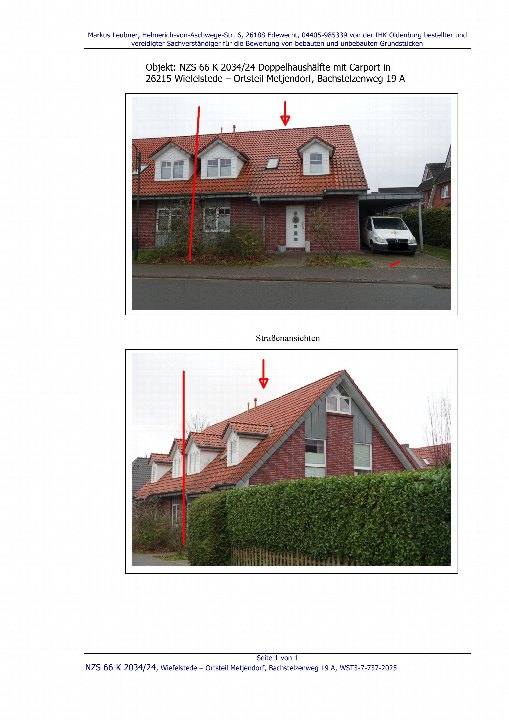Textseite — Doppelhaushälfte in Wiefelstede