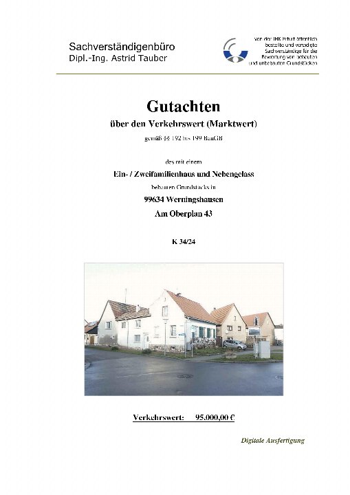 Textseite — Zweifamilienhaus in Werningshausen