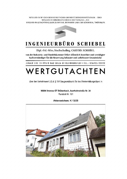 Textseite — Einfamilienhaus in Ilmenau