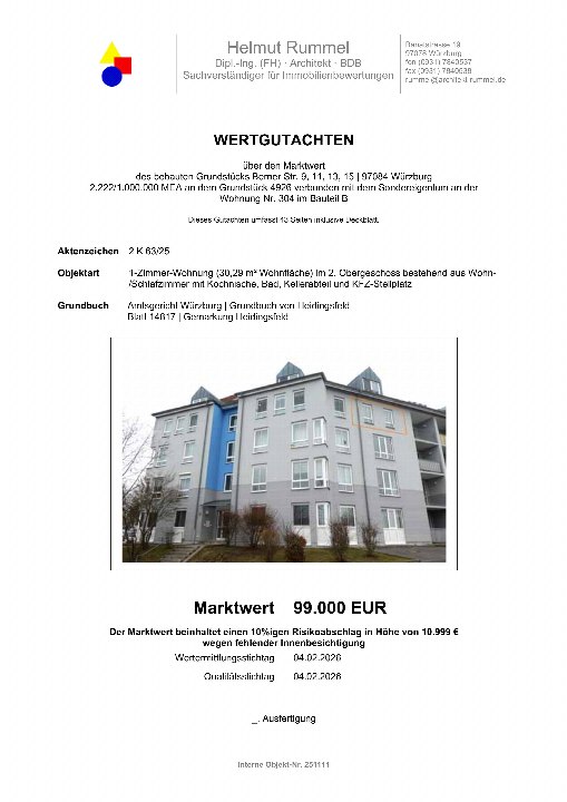 Textseite — Eigentumswohnung in Würzburg