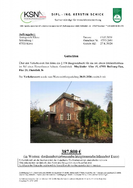 Textseite — Einfamilienhaus in Bedburg-Hau