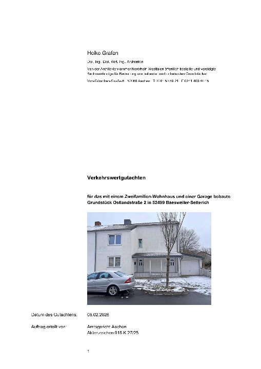 Textseite — Garage in Baesweiler