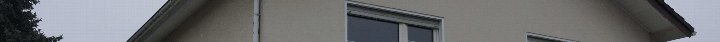 Außenansicht der Seitenfassade eines Gebäudes mit Fenster und Dachkante, Lorsch, Oberstraße 40