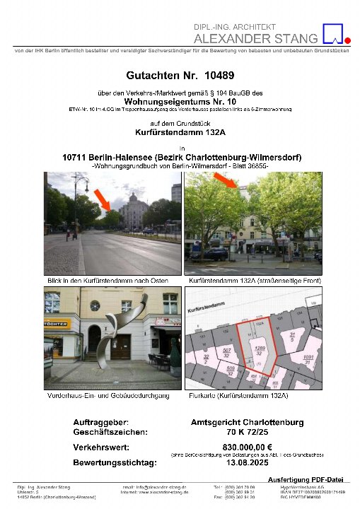 Textseite — Eigentumswohnung in Berlin-Wilmersdorf