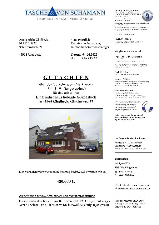 Textseite — Doppelhaushälfte in Gladbeck