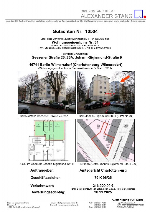 Textseite — Eigentumswohnung in Berlin-Wilmersdorf