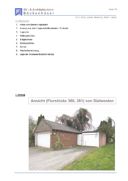 Textseite — Einfamilienhaus in Telgte
