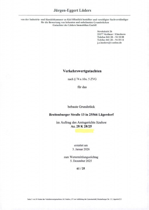 Textseite — Einfamilienhaus in Lägerdorf
