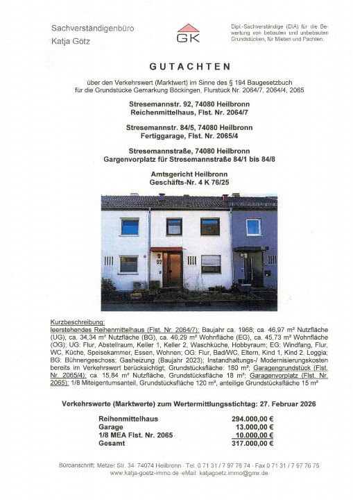 Textseite — Reihenhaus in Heilbronn