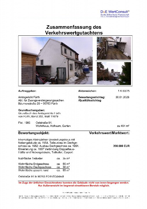 Textseite — Doppelhaushälfte in Fürth