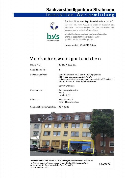 Textseite — Gewerbeeinheit (z.B. Laden, Büro) in Gelsenkirchen-Schalke