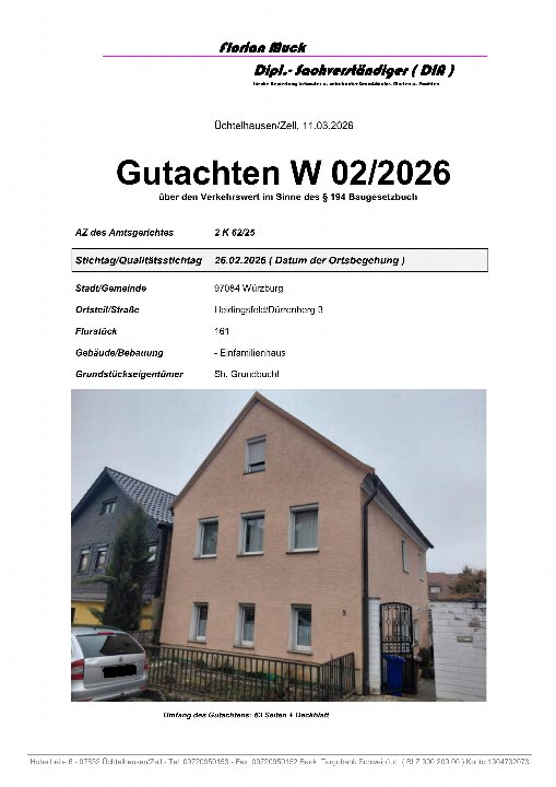 Textseite — Einfamilienhaus in Würzburg