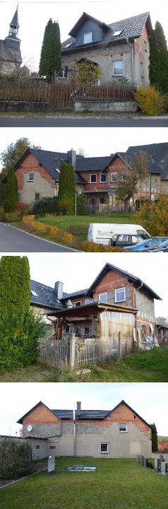 Außenansichten eines Einfamilienhauses in Königsee mit Sicht auf Fassade, Dach, Garten und Umgebung