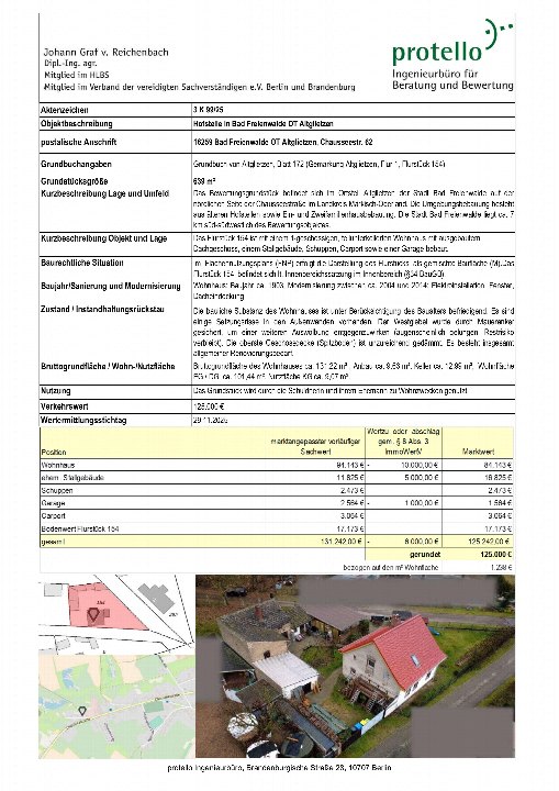 Textseite — Einfamilienhaus in Bad Freienwalde