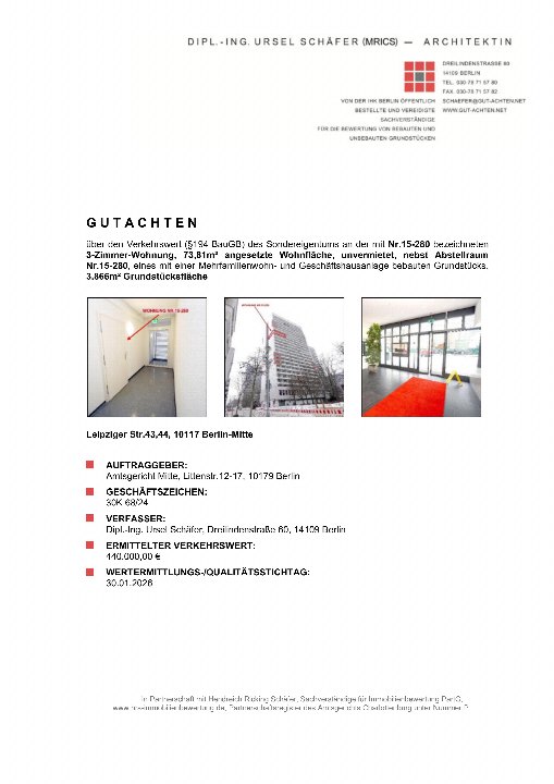Textseite — Eigentumswohnung in Krausenstraße
