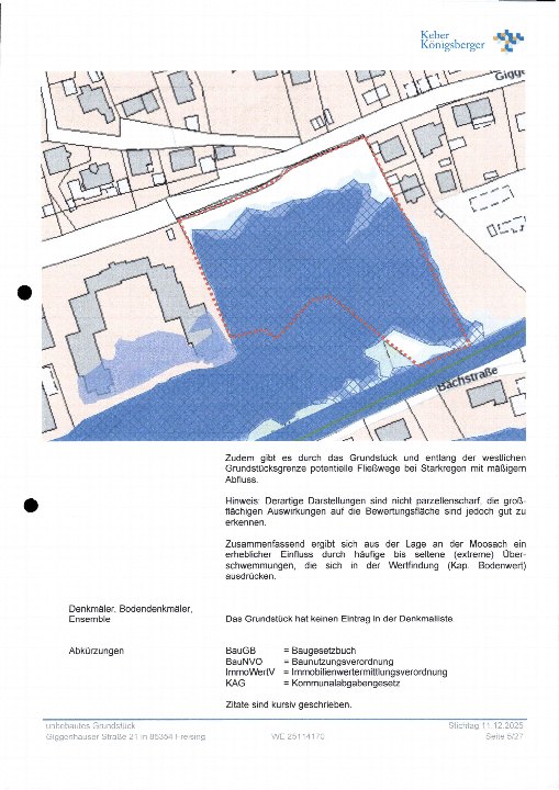 Textseite — Unbebautes Grundstück in Landshut