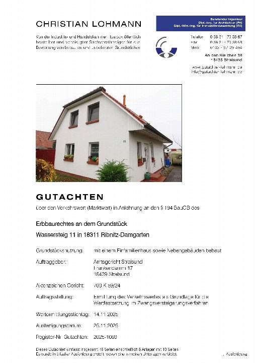 Textseite — Einfamilienhaus in Ribnitz-Damgarten